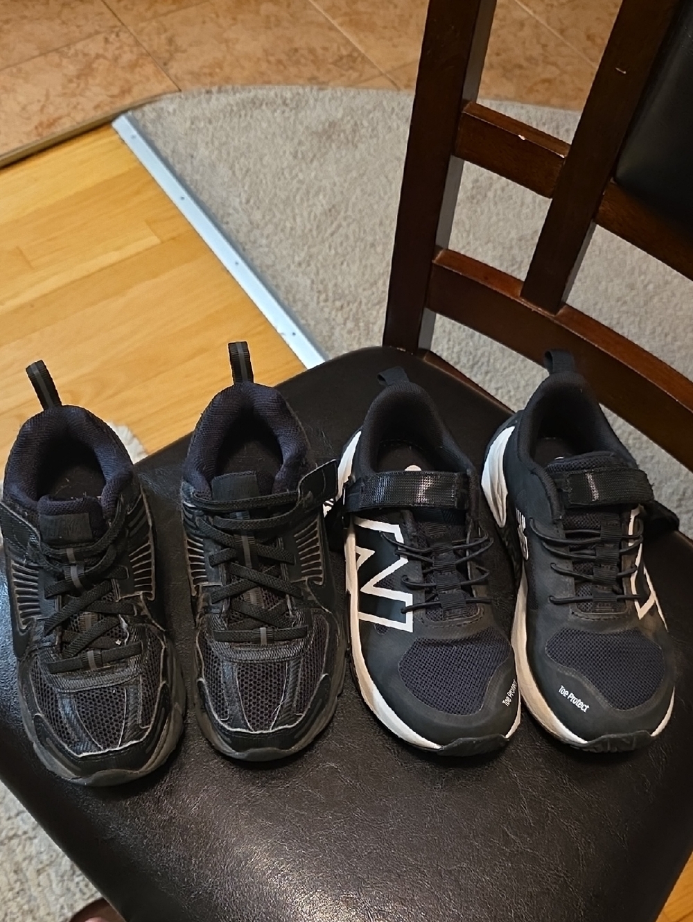 Nike And New Balance Black Athletic Sneakers - Comfortable Everyday Play Shoes